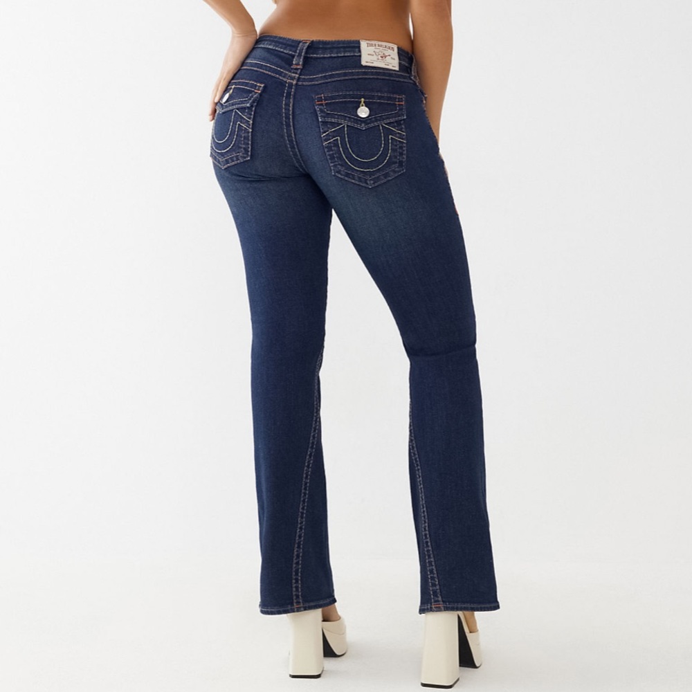 True Religion Joey Big T Stitch Flare Jean Size 27